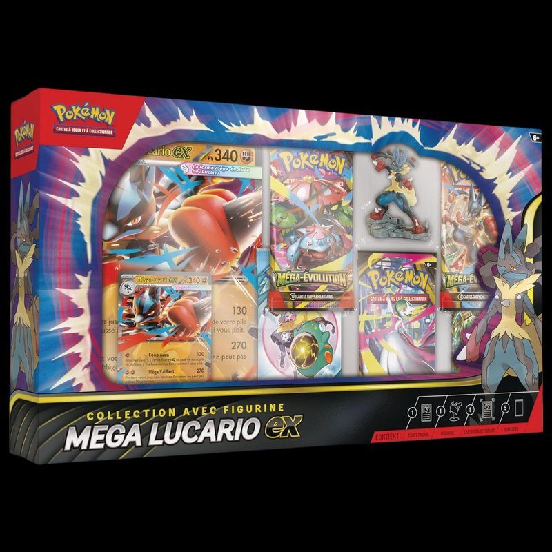 Coffret avec figurine Méga-Lucario ex